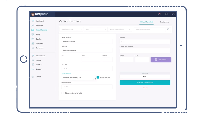 Virtual Terminal Interface
